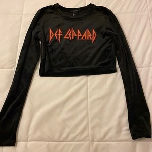 Black Velvet Crop Top